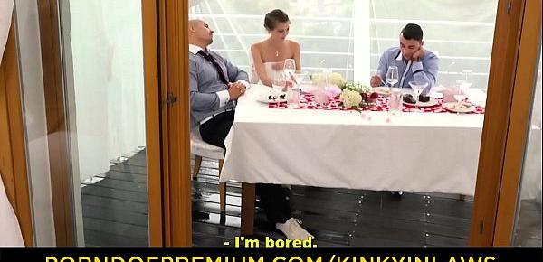  KINKY INLAWS - Beautiful Czech babe Cindy Shine gets banged by stepson at her wedding
